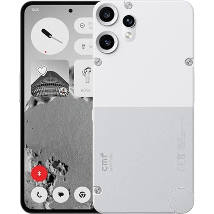 CMF BY NOTHING Phone 2 Pro, 128GB 5G Smartphone mit 50MP Kamera, 20x Zoom, 6,77" FHD+ AMOLED Display, 120Hz, 5000mAh Akku, Nothing OS 3.2 – Weiß – Bild 1