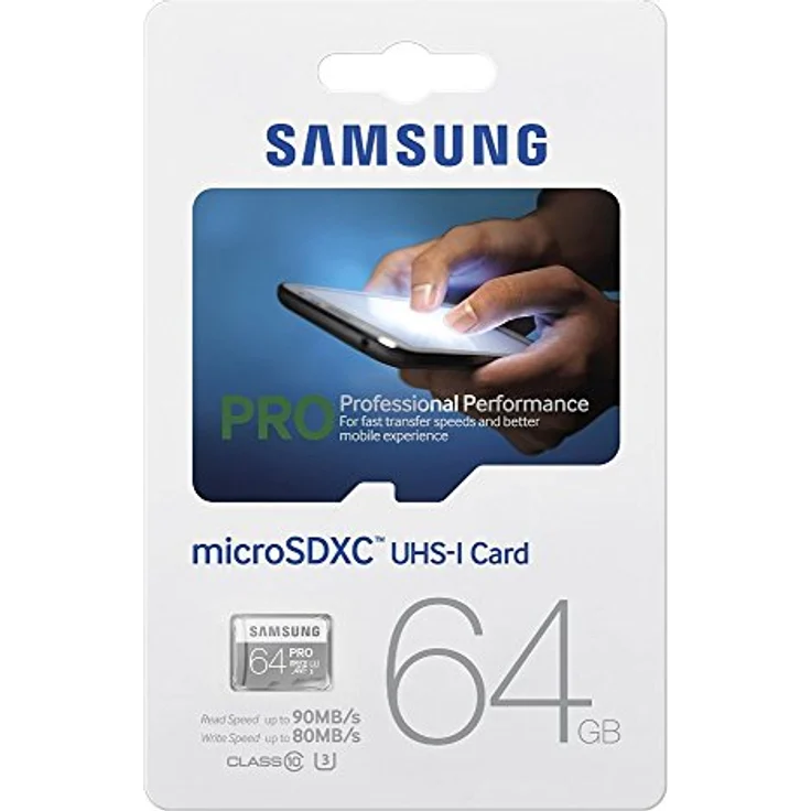 Samsung PRO Plus Micro SDXC 64GB bis zu 90MB-s lesen, bis zu 80MB-s schreiben, Class 10 Speicherkarte (inkl. SD Adapter), grau-weiß – Bild 6