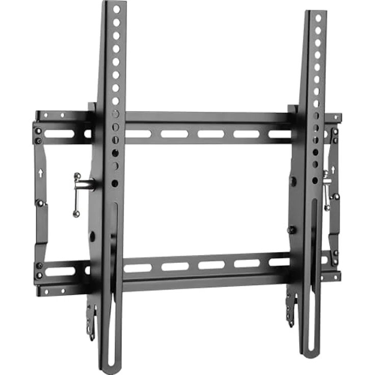 InLine TV-Wandhalterung 23101B, neigbar und extra stabil bis 70 kg für Fernseher 32–70 Zoll mit VESA bis 400x400 mm und Anti-Diebstahl-Öse, schwarz – Bild 2