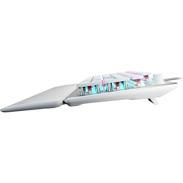 Turtle Beach Vulcan II, Mechanische PC Gaming-Tastatur mit Tactile TITAN II Schaltern, RGB-LED, abnehmbarer Handballenauflage, kabelgebunden, AZERTY, Weiß – Bild 7