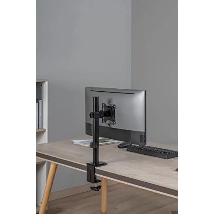 Superior Driak na Monitor 17-32" SINGLE, TV-Tischständer für VESA 75x75 und 100x100, neigbar und drehbar, bis 9 kg Belastbarkeit, höhenverstellbar, stabil aus Stahl – Bild 7