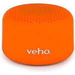 Veho m-1 Bluetooth-Lautsprecher | Stereo-Lautsprecher | tragbar | kabellos | Reiselautsprecher | 3,5 mm Kabelverbindung – Orange (Vep-103-M1-O)
