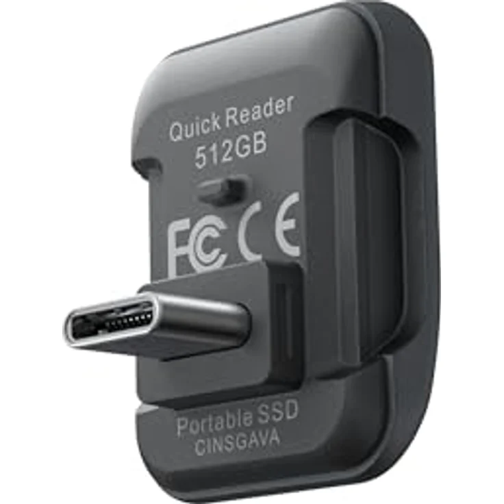 Insta360 Quick Reader 512 GB tragbare SSD mit 420 MB/s Geschwindigkeit, USB-C-Anschluss für iOS- und Android-Geräte – Bild 4