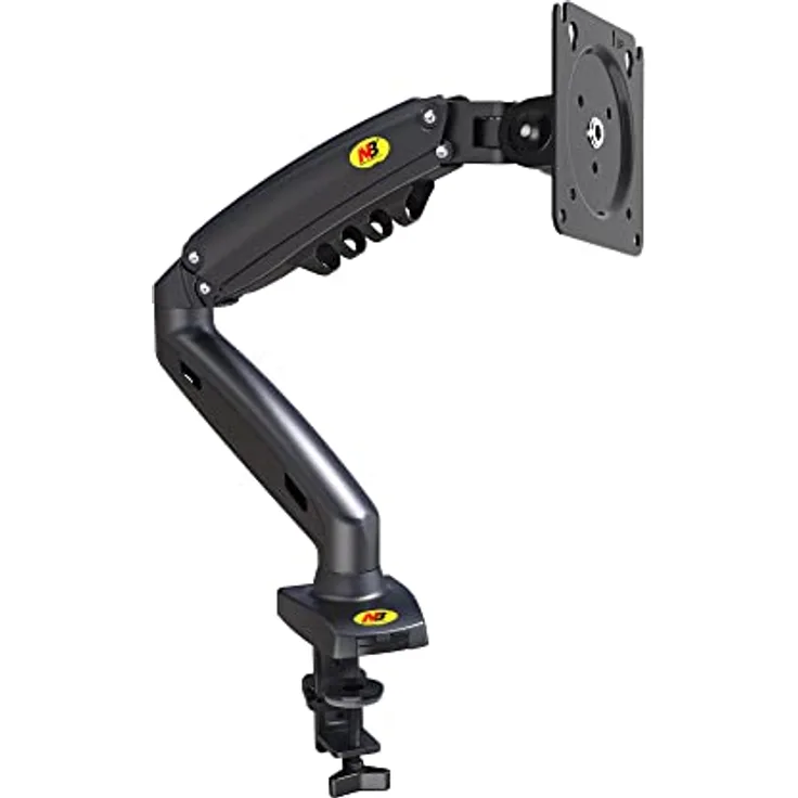 Ergosolid für PC-Monitor, Gelenkarm, ergonomisch, Gasfeder, 17-30 Zoll, VESA 75 mm und 100 mm, drehbar 360 Degree F80-0