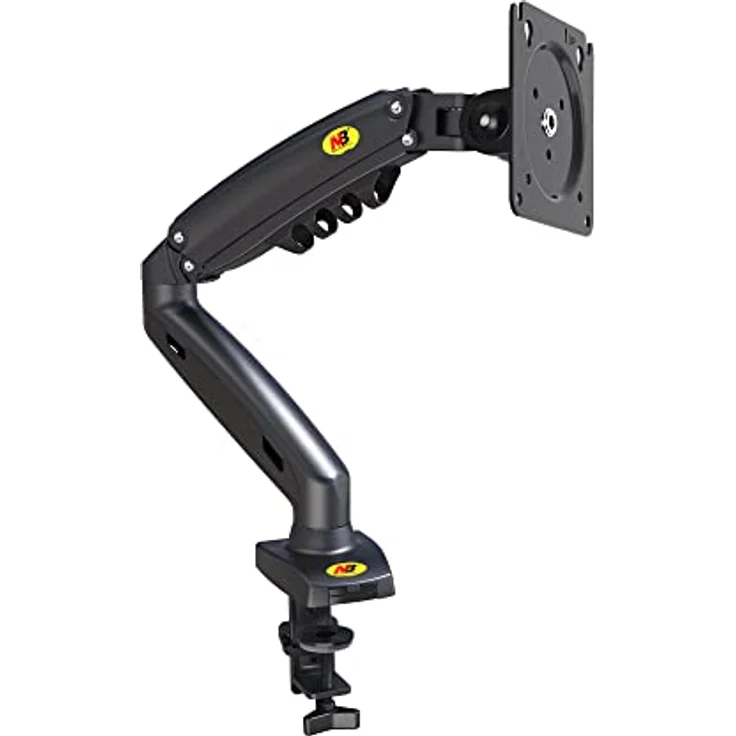 Ergosolid für PC-Monitor, Gelenkarm, ergonomisch, Gasfeder, 17-30 Zoll, VESA 75 mm und 100 mm, drehbar 360 Degree F80-0 – Bild 1