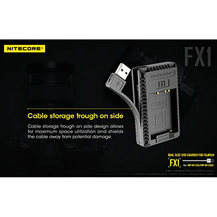 Nitecore USB-Ladegerät mit LCD-Display Fuji W126-s – Bild 7