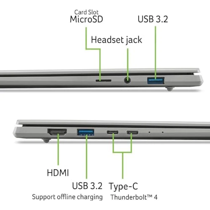 Acer Swift 16 AI OLED (SF16-71T-7053) AI Laptop, 16 WQ2.8K OLED 120Hz Touch-Display, Intel Core Ultra X7, 16 GB RAM, 512 GB SSD, Intel Arc B390 Grafik, Windows 11, QWERTZ Tastatur – Bild 4