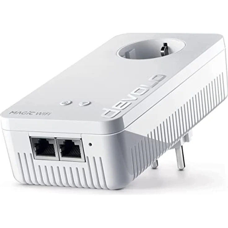 Devolo Magic 1 WiFi Powerline Adapter (WiFi ac bis zu 1200 Mbps, 2X LAN Ethernet, integrierter Stecker, Mesh WiFi) weiß – Bild 2