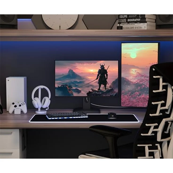 JapanNext JN-I238FHD200F, 23.8" Gaming Monitor mit IPS Full HD 200Hz, 0.5ms, Höhen- & Neigungsverstellung, integrierten Lautsprechern, G-Sync/FreeSync, schwarz – Bild 4