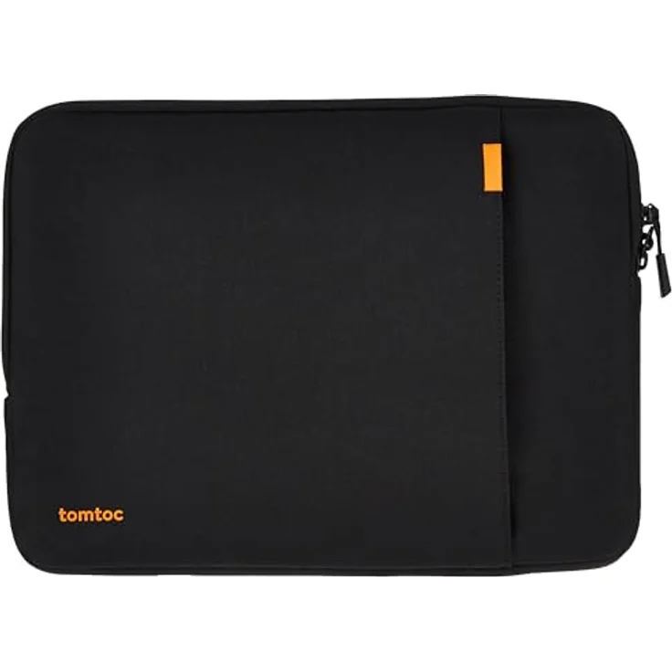 tomtoc Defender-A13, Notebooktasche für 14 Zoll MacBook Pro, Militärstandard-Schutz, aus recycelten Materialien, Schwarz – Bild 2