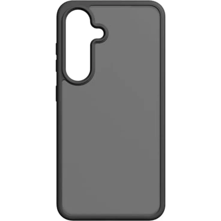 BLACK ROCK Hybrid Case für Samsung Galaxy S25, Backcover mit Kratzschutz, kabellosem Laden und erhöhtem Kameraschutz, Schwarz