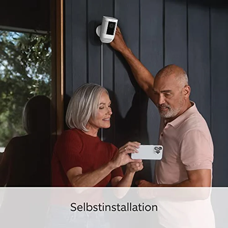 Ring Spotlight Kamera Pro Netzstecker (Spotlight Cam Pro Plug-in) | Überwachungskamera aussen mit HDR-Video, WLAN, Bewegungserfassung, Alexa-kompatibel | Sicherheitskamera mit LED & Sirene, weiss – Bild 5