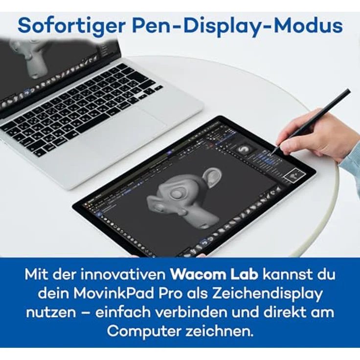Wacom MovinkPad Pro portable 14, Grafiktablett mit 14 Zoll Display, grau – Bild 6