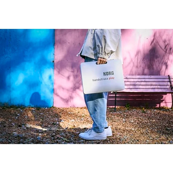 Korg handytraxx play, Tragbarer DJ-Plattenspieler mit 2,5-W-Lautsprecher und digitalen Effekten, schwarz – Bild 5
