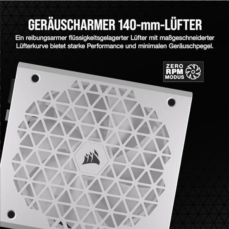 Corsair RM850x Shift Vollmodulares ATX-Netzteil - Modulare Seitenschnittstelle - ATX 3.0- & PCIe 5.0-kompatibel - Null-Drehzahl-Lüftermodus - 105°C-Kondensatoren - 80 Plus Gold-Effizienz - Weiß – Bild 5