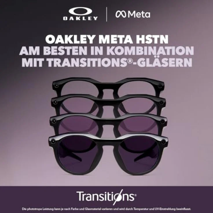 Oakley Meta HSTN, AR Brille mit 12 MP Kamera, 32 GB Speicher, IPX4 Schutz und Bluetooth 5.3 – Bild 2