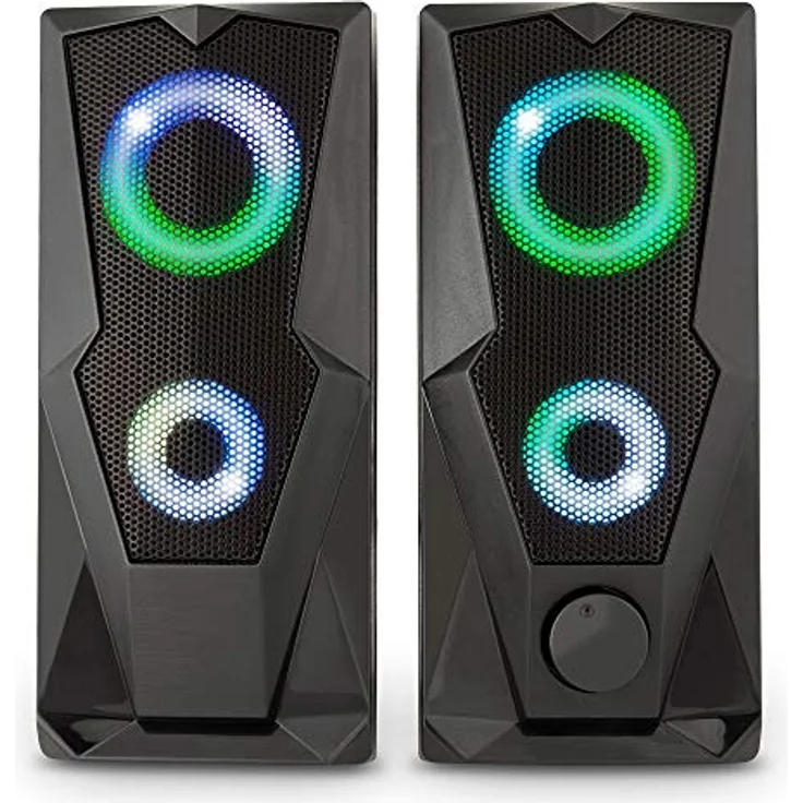 Yenkee YSP 2003RGB USB Lautsprecher PC 2.0, 6 W RMS mit RGB Beleuchtung für Gaming – Bild 3