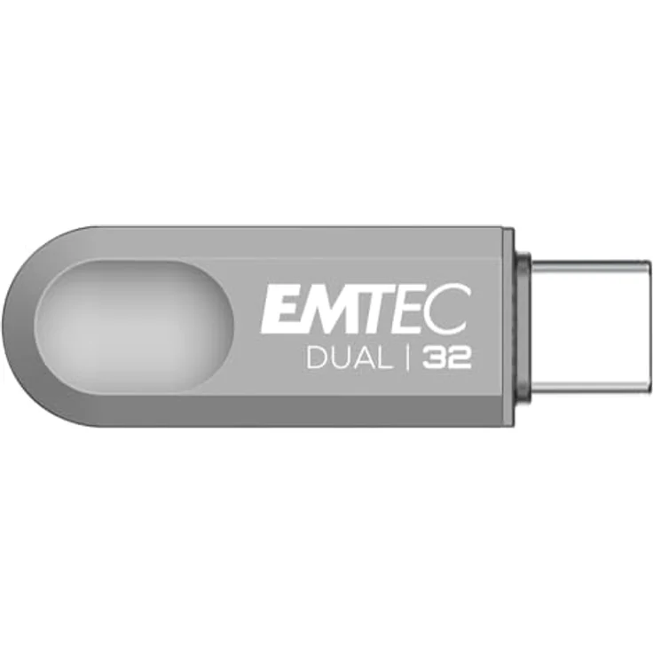 Emtec USB3.2 Typ-C Dual D280, 32 GB, eleganter und kompakter Doppelstick, blau – Bild 2