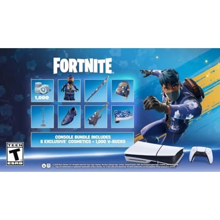 Sony PlayStation 5 Konsole 1 TB – Fortnite Flowering Chaos Bundle mit exklusiven Inhalten und farbenfrohem Design – Bild 7
