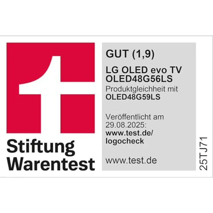 LG OLED48G56LS, 48" (121 cm) OLED evo TV mit α11 4K AI-Prozessor, Dolby Vision, bis zu 120Hz, webOS 25 – Bild 6