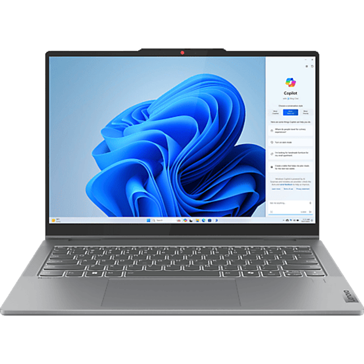 LENOVO IdeaPad 5 2-in-1 14Q8X9, Convertible mit 14 Zoll Display, Snapdragon X1-26-100, 16 GB RAM, 512 GB SSD, Adreno™ Onboard Graphics, Luna Grey, Windows 11 Home
