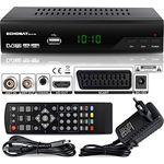 hd-line 2910 DVBT2 Receiver Full HD 1080P 4K für TV ( HEVC/H.265 HDMI SCART, USB 2.0 , DVBT-2 , DVB-T2 , DVB T2 , DVBT 2 ), Reciver , Resiver, Empfänger , Schwarz, Echosat 20910 S, 2910echo