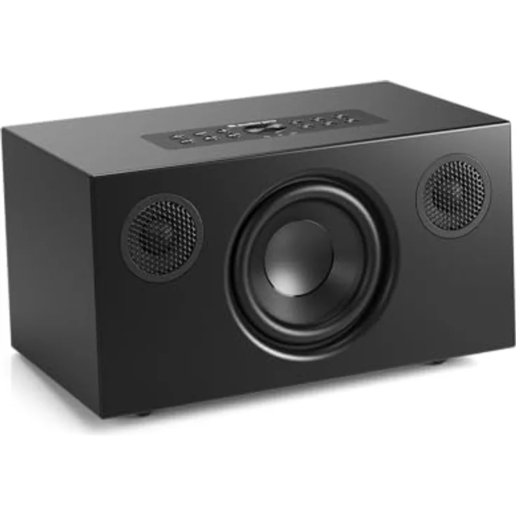 Audio Pro C5 MkII W, Streaming-Lautsprecher mit Airplay, Bluetooth und WLAN, Multiroom System, Schwarz