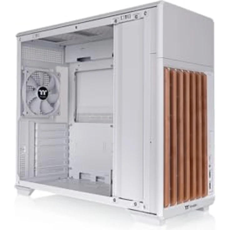 Thermaltake TR300 WS Snow, Mid-Tower PC-Gehäuse mit 3-mm-Tempered Glass, 120mm weißem Lüfter und Power Extension Cord – Bild 1