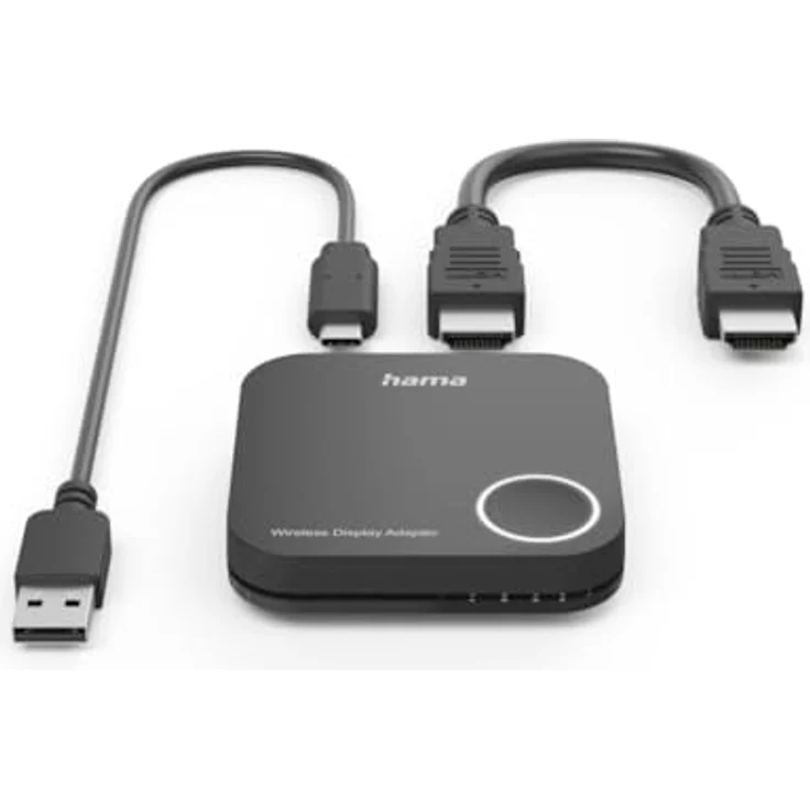 Hama Wireless Display Adapter, HDMI Adapter für kabellose Full HD 1080p Übertragung, 30m Reichweite, Plug & Play, inkl. HDMI- und USB-Kabel – Bild 3