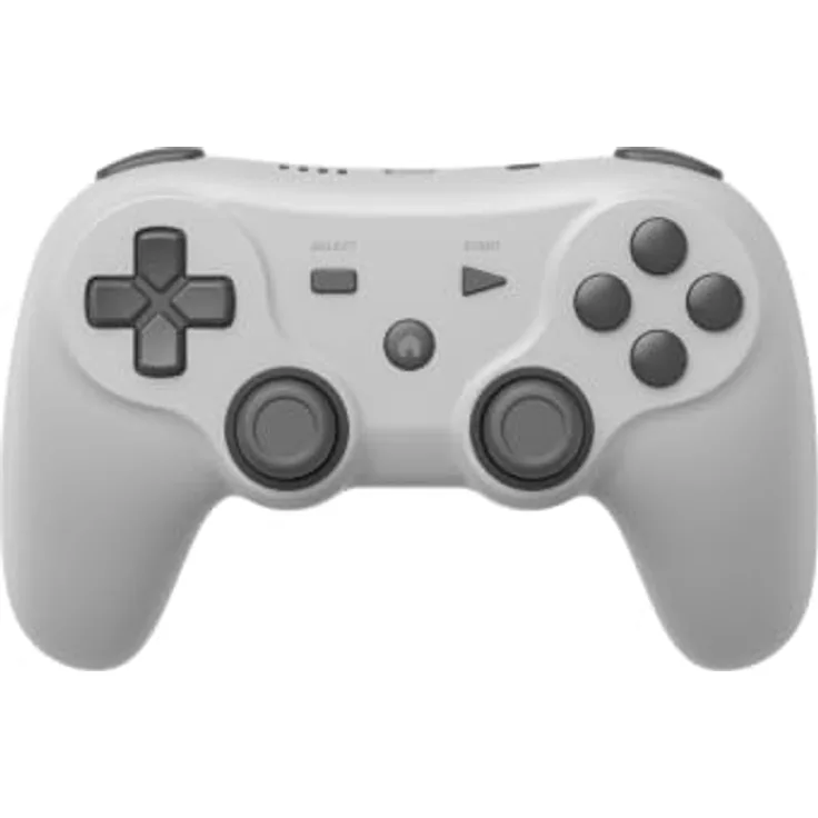 Retro Fighters Defender Pro BT, Wireless Controller in Grau mit programmierbaren Tasten und Bluetooth-Kompatibilität für PS1, PS2, PS3 und PC