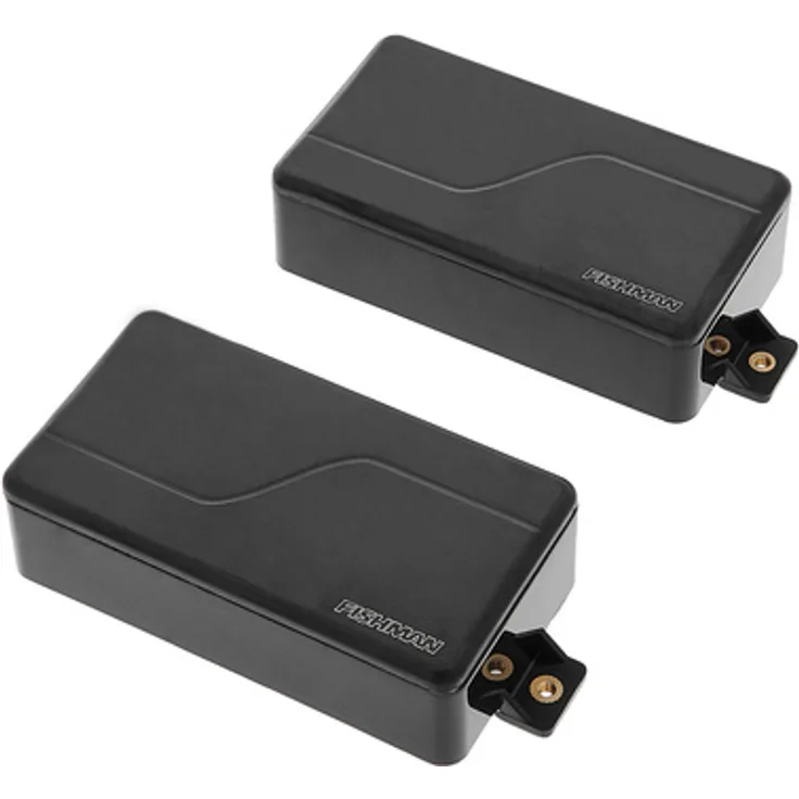 Fishman Fluence Modern Humbucker V2 Set BBKN, aktives Tonabnehmer Set für E-Gitarre, 3 Voices, Brushed Black Nickel
