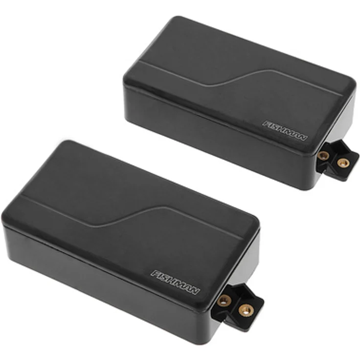 Fishman Fluence Modern Humbucker V2 Set BBKN, aktives Tonabnehmer Set für E-Gitarre, 3 Voices, Brushed Black Nickel