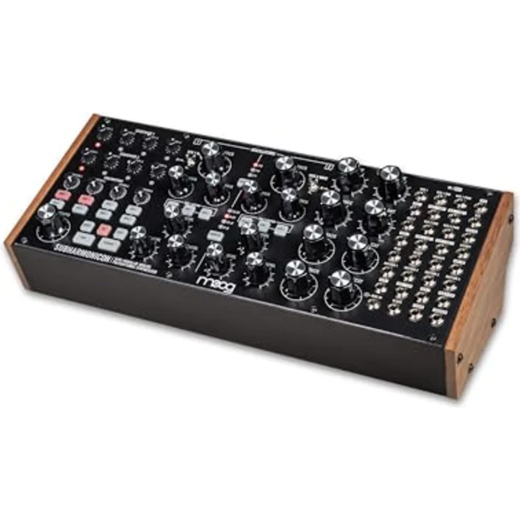 Moog Subharmonicon, halbmodularer Analog-Synthesizer mit zwei Hauptoszillatoren, vier Suboszillatoren und 24dB Lowpass-Filter, Schwarz – Bild 9