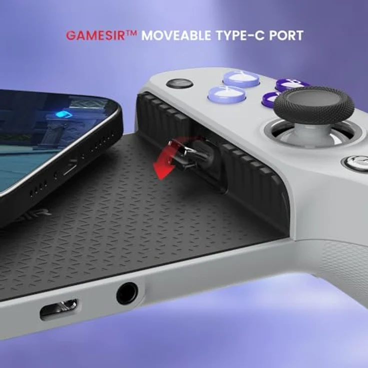 Gamesir G8 Galileo, Gaming Controller mit Hall-Effekt-Sensing-Sticks für präzise 360°-Steuerung, Silber-Schwarz – Bild 3