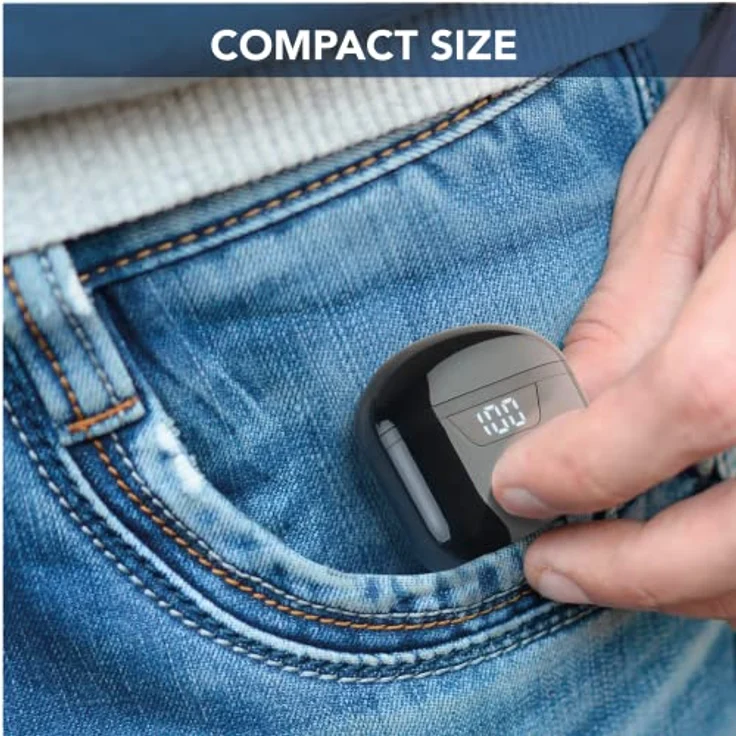 cellularline | Seek - Universal | Bluetooth 5.0 HiFi-Stereokopfhörer mit Ladekoffer - Gesamtautonomie von 15 Stunden - Aufladen 2 Stunden - Reichweite 10 Mt - Universal - Schwarz – Bild 5