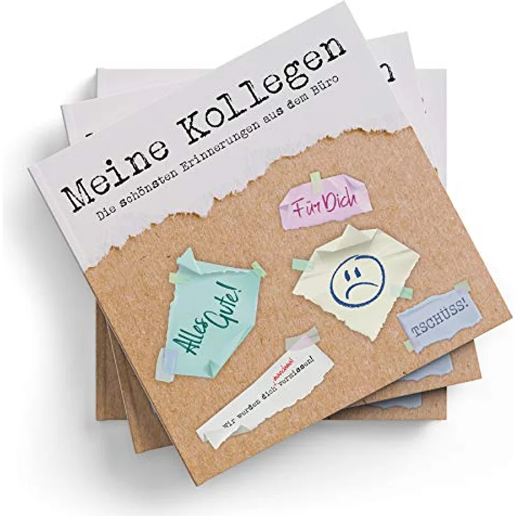 itenga Gästebuch Meine Kollegen zum Abschied I 21,0 x 21,0 cm, 88 Blanko Seiten I ideal als Abschiedsbuch, Fotoalbum oder zum Festhalten von unvergesslichen Erinnerungen – Bild 3