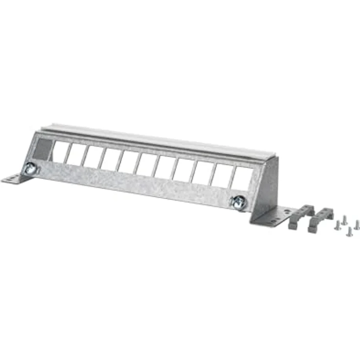 METZ CONNECT SmartConnectPP 12Port Keystone, unbestückt, Modulhalterung für Daten-, KOAX- und LWL-Module, Montage auf Hutschiene (TH35) – Bild 1