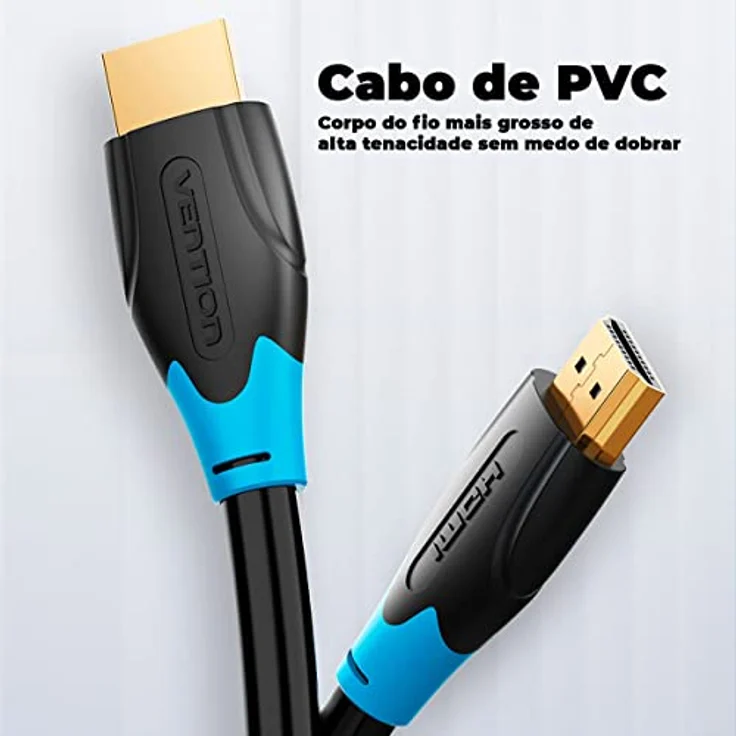 Vention AAC HDMI-Kabel, 0,75 m, Schwarz, 4K/2K Unterstützung, vergoldete Stecker, hohe Zähigkeit – Bild 3