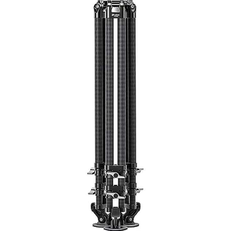 Leofoto LVC-253C, Carbon-Dreibeinstativ mit Doppelrohr und Videoneiger BV-20, 75mm Halbschale, vielseitig einstellbare Stativbeine – Bild 4