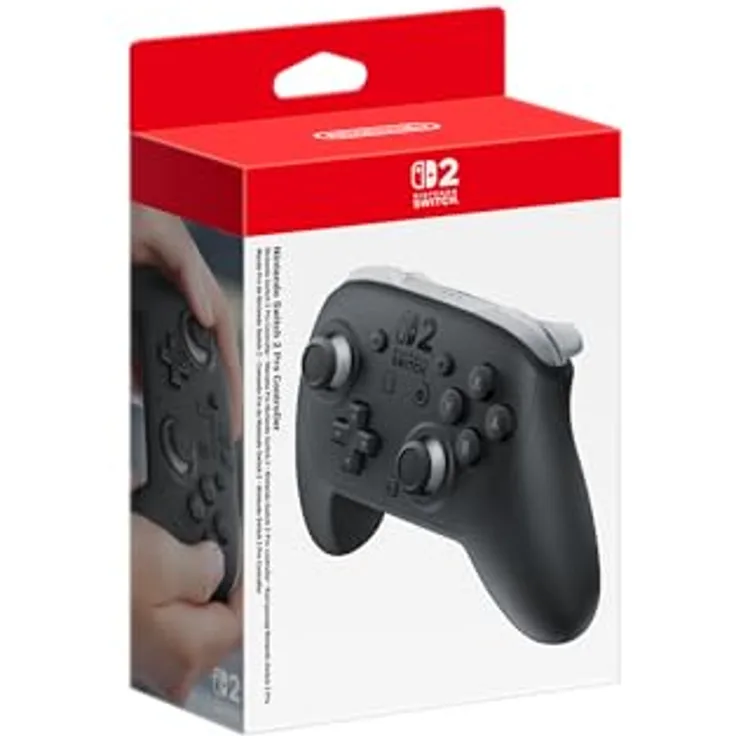 Nintendo Switch 2 Pro Controller, Gamepad mit verbesserter Ergonomie und präziser Steuerung