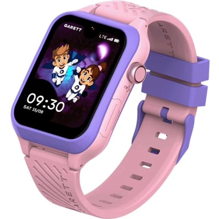 Garett ESSA 2 AI 4G Smartwatch für Kinder, rosa, mit 4G Verbindung – Bild 1