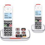 Swissvoice Xtra 2355 duo, Senioren-Telefon mit ergonomischem Design und einfacher Bedienung, schwarz