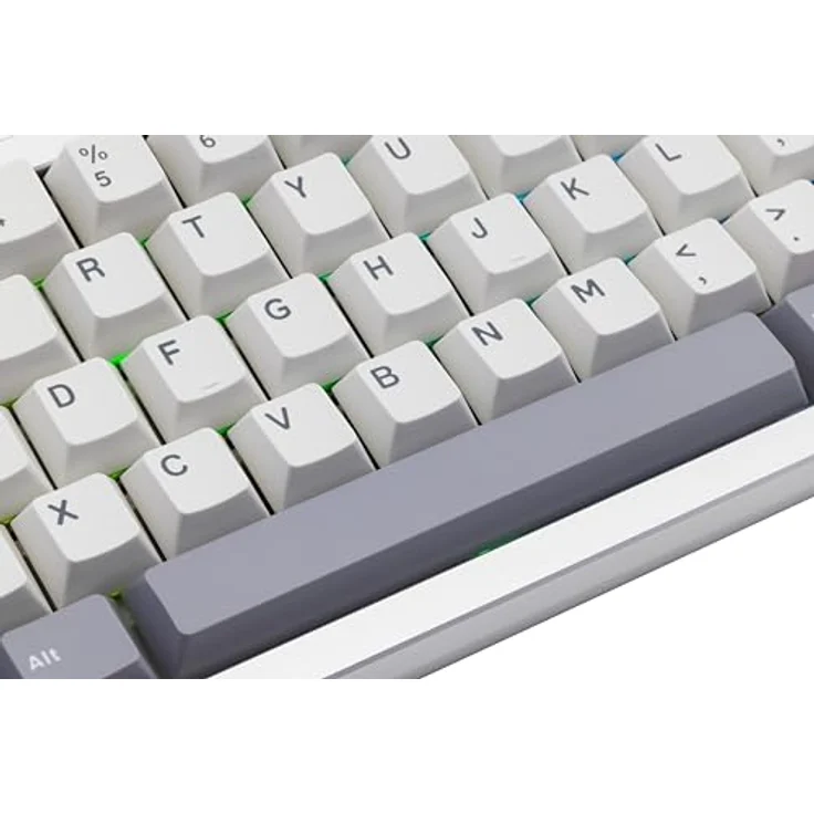 CutiePcs WOBKEY Zen 65 Mechanische Tastatur, CNC-Aluminiumgehäuse, Hot-Swappable, Tri-Mode (BT/2,4G/USB-C), RGB-Beleuchtung, QMK/VIA, für Mac & Windows geeignet (Lite Silber) – Bild 5