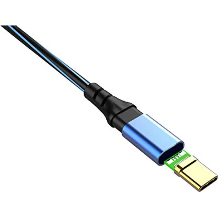 Oehlbach USB Plus C3 - USB-Kabel für Smartphones Typ A 3.0 zu Typ C 3.1 - PVC-Mantel - OFC, blau-schwarz 3m – Bild 5