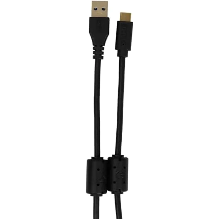 UDG Ultimate Cable USB 3.0 Type C-A, Hochgeschwindigkeits-Kabel 1.5m, Schwarz, mit vergoldeten Steckern und zwei Ferritfilter – Bild 2