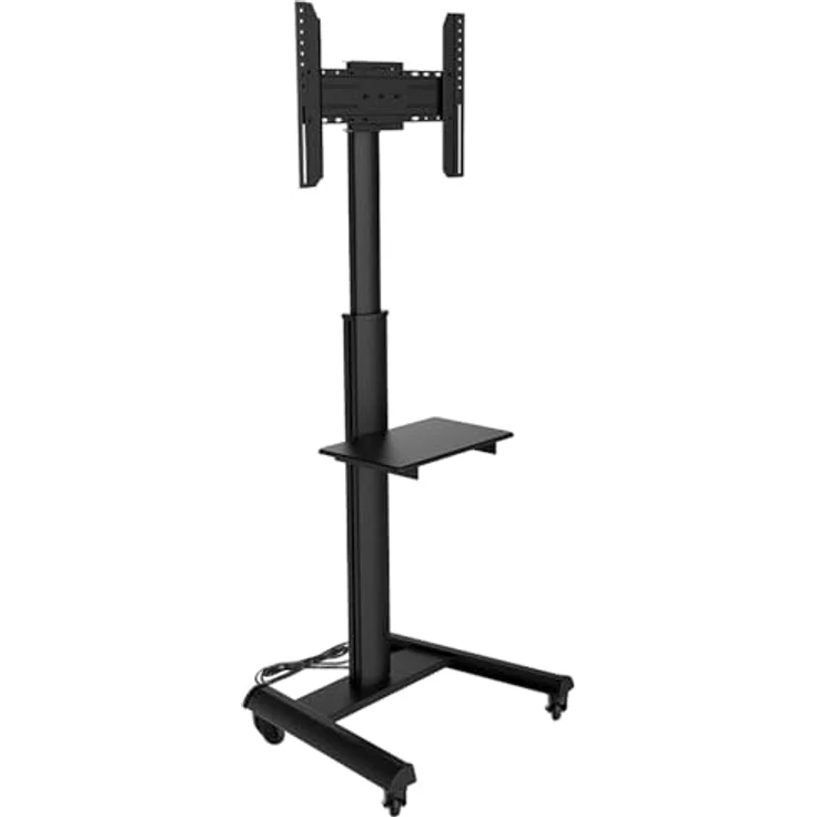 XTRARM Proton 500 mobiler TV Ständer, Schwarz, bis 211 cm Höhe, viele VESA-Größen, TV 37-70 Zoll / 40 kg – Bild 2