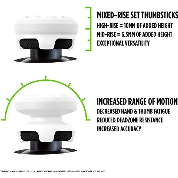 KontrolFreek FPS Freek GALAXY White - ThumbStick Erweiterung (Xbox One) – Bild 3