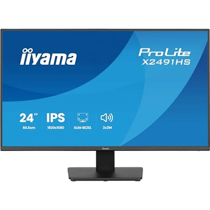 iiyama Prolite X2491HS-B1, 24" Full-HD IPS LED-Monitor, 120Hz, HDMI, DP, Slim-Line, schwarz – Bild 2