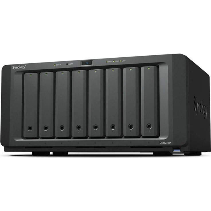 Synology DiskStation DS1823XS+, NAS/Speicherserver Tower mit Ryzen Embedded V1780B und 8 GB DDR4, farbe schwarz