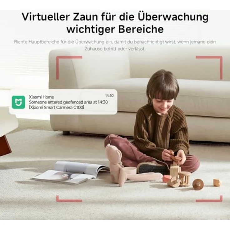Xiaomi Smart-Kamera C100 2K EU BHR07OGL, Netzwerkkamera mit 3-Megapixel Auflösung, WLAN, Nachtsicht und Zwei-Wege-Audio, Weiss – Bild 8
